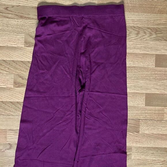 Anne Klein Womens Comfort Pants Wide Leg Stretch Merlot 1X - Picture 16 of 16